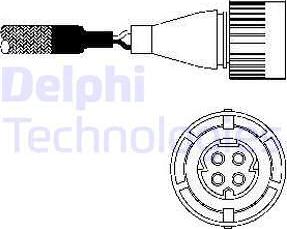 Delphi ES10254-12B1 - Лямбда-зонд, датчик кисню avtolavka.club
