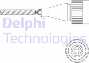 Delphi ES11057-12B1 - Лямбда-зонд, датчик кисню avtolavka.club