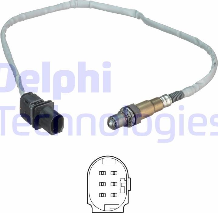 Delphi ES20541-12B1 - Лямбда-зонд, датчик кисню avtolavka.club
