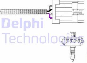 Delphi ES20023 - Лямбда-зонд, датчик кисню avtolavka.club