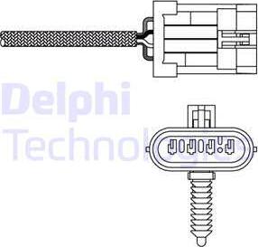 Delphi ES20135-12B1 - Лямбда-зонд, датчик кисню avtolavka.club