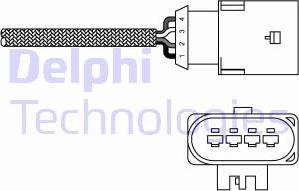 Delphi ES20303-12B1 - Лямбда-зонд, датчик кисню avtolavka.club
