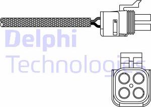 Delphi ES20273-12B1 - Лямбда-зонд, датчик кисню avtolavka.club