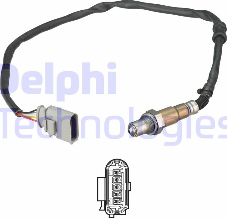 Delphi ES21181-12B1 - Лямбда-зонд, датчик кисню avtolavka.club