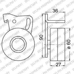 Delphi KDB236 - Комплект ременя ГРМ avtolavka.club