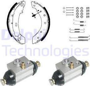 Delphi KP929 - Комплект гальм, барабанний механізм avtolavka.club