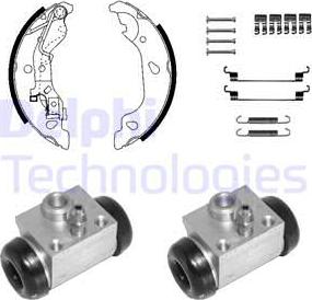 Delphi KP1134 - Комплект гальм, барабанний механізм avtolavka.club