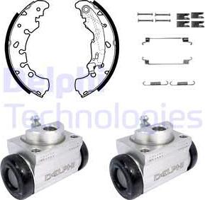 Delphi KP1137 - Комплект гальм, барабанний механізм avtolavka.club