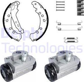 Delphi KP1126 - Комплект гальм, барабанний механізм avtolavka.club