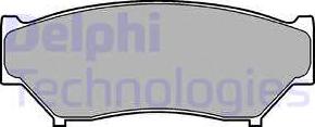 Delphi LP967 - Гальмівні колодки, дискові гальма avtolavka.club
