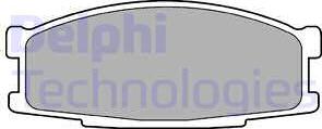 Delphi LP981 - Гальмівні колодки, дискові гальма avtolavka.club