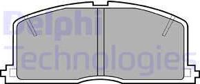 Delphi LP460 - Гальмівні колодки, дискові гальма avtolavka.club