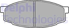 Delphi LP461 - Гальмівні колодки, дискові гальма avtolavka.club