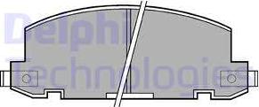 Delphi LP412 - Гальмівні колодки, дискові гальма avtolavka.club