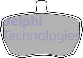 Delphi LP41 - Гальмівні колодки, дискові гальма avtolavka.club