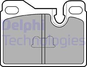 Delphi LP486 - Гальмівні колодки, дискові гальма avtolavka.club