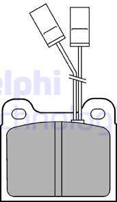 Delphi LP477 - Гальмівні колодки, дискові гальма avtolavka.club