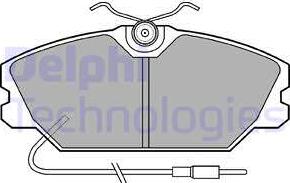 Delphi LP542 - Гальмівні колодки, дискові гальма avtolavka.club