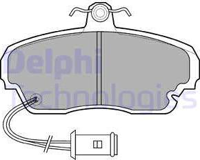 Delphi LP558 - Гальмівні колодки, дискові гальма avtolavka.club