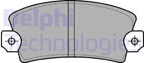 Delphi LP56 - Гальмівні колодки, дискові гальма avtolavka.club
