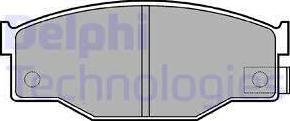 Delphi LP582 - Гальмівні колодки, дискові гальма avtolavka.club