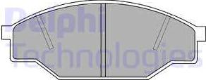 Delphi LP538 - Гальмівні колодки, дискові гальма avtolavka.club