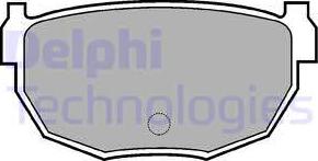Delphi LP570 - Гальмівні колодки, дискові гальма avtolavka.club