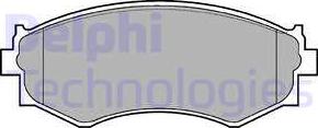 Delphi LP645 - Гальмівні колодки, дискові гальма avtolavka.club