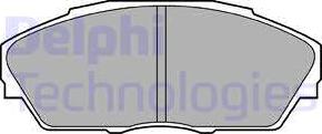 Delphi LP665 - Гальмівні колодки, дискові гальма avtolavka.club