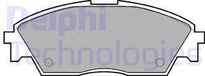 Delphi LP605 - Гальмівні колодки, дискові гальма avtolavka.club