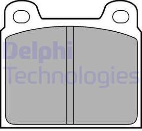 Delphi LP61 - Гальмівні колодки, дискові гальма avtolavka.club