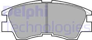 Delphi LP633 - Гальмівні колодки, дискові гальма avtolavka.club