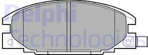 Delphi LP629-18B1 - Гальмівні колодки, дискові гальма avtolavka.club