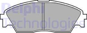Delphi LP628 - Гальмівні колодки, дискові гальма avtolavka.club