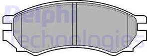 Delphi LP670 - Гальмівні колодки, дискові гальма avtolavka.club