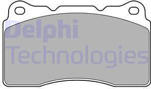 Delphi LP1944 - Гальмівні колодки, дискові гальма avtolavka.club