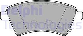 Delphi LP1966 - Гальмівні колодки, дискові гальма avtolavka.club