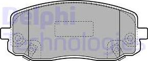 Delphi LP1933 - Гальмівні колодки, дискові гальма avtolavka.club