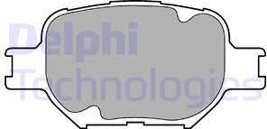 Delphi LP1446 - Гальмівні колодки, дискові гальма avtolavka.club