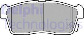 Delphi LP1442 - Гальмівні колодки, дискові гальма avtolavka.club