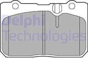 Delphi LP1460 - Гальмівні колодки, дискові гальма avtolavka.club
