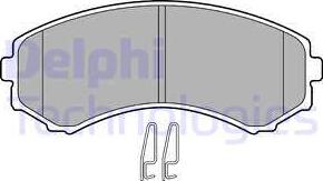 Delphi LP1462 - Гальмівні колодки, дискові гальма avtolavka.club