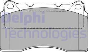 Delphi LP1422 - Гальмівні колодки, дискові гальма avtolavka.club