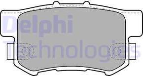 Delphi LP1507 - Гальмівні колодки, дискові гальма avtolavka.club