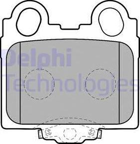 Delphi LP1510 - Гальмівні колодки, дискові гальма avtolavka.club