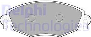 Delphi LP1533 - Гальмівні колодки, дискові гальма avtolavka.club
