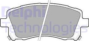 Delphi LP1663 - Гальмівні колодки, дискові гальма avtolavka.club