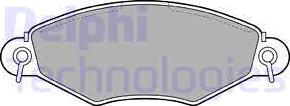 Delphi LP1617 - Гальмівні колодки, дискові гальма avtolavka.club