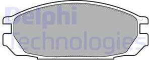 Delphi LP1623 - Гальмівні колодки, дискові гальма avtolavka.club