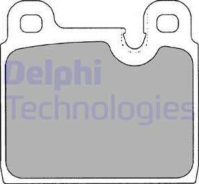 Delphi LP1108 - Гальмівні колодки, дискові гальма avtolavka.club